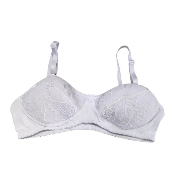 Kit 4 Sutias Menina Moça Alça C/ Regulagem Em Lycra E Renda - Imagem 3