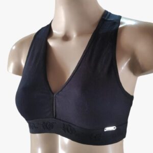 Kit 2 Top Nadador Cotton Feminino Finesse Sem Bojo Pr / Chc