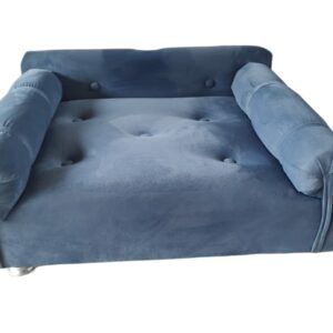 Cama Sofá Pet Para Cães E Gatos Feito em Suede Azul ou Rosa