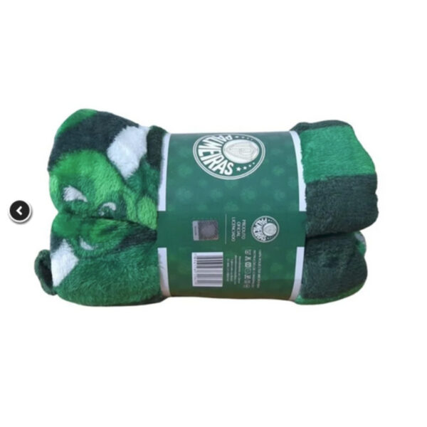 Manta Palmeiras Jolitex Licenciada Cobertor  Soft Solteiro - Imagem 4