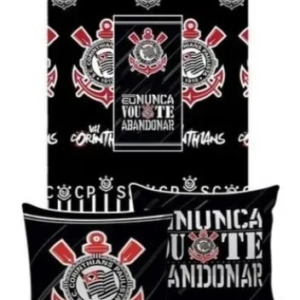 Manta Almofada Corinthians Soft Cobertor Jolitex Licenciada
