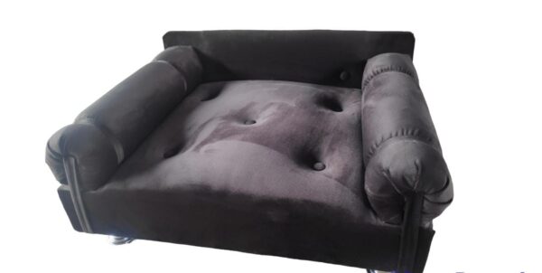 Cama Sofá Pet Para Cães E Gatos Feito em Suede Azul ou Rosa - Imagem 5