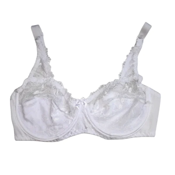 Kit 3 Sutiã Soutien Plus Size Lycra e Renda Sem Bojo Com Aro - Imagem 4