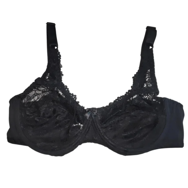 Kit 3 Sutiã Soutien Plus Size Lycra e Renda Sem Bojo Com Aro - Imagem 3
