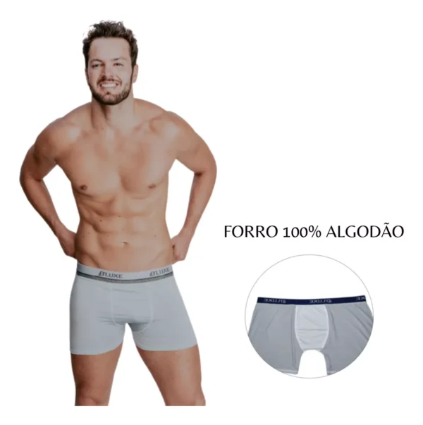Cuecas Boxer Box Microfibra Adulto Masculina Original - Imagem 2